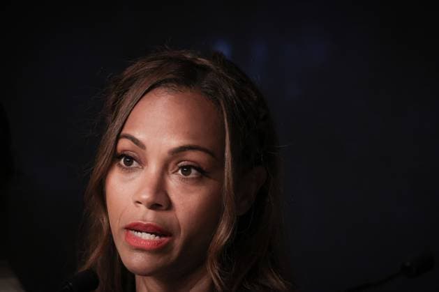 Cannes Emilia Perez Press Conference DB Zoe Saldana attending the Emilia Perez press conference ahead of the 77th annual Cannes Film Festival at Palais des Festivals on May 19, 2024 in Cannes, France. Photo by Davids Boyer ABACAPRESS.COM Cannes France  Copyright: xBoyerxDavid ABACAx
