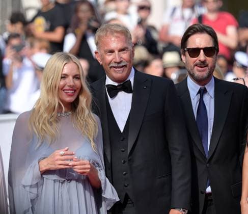 Horizon: An American Saga premiere at 77th Festival de Cannes - Cannes, France CANNES, FRANCE. May 19, 2024: Sienna Miller & Kevin Costner at the Horizon: An American Saga premiere at the 77th Festival de Cannes. Picture: Paul Smith Featureflash Cannes France  Copyright: xPaulxSmithx xFeatureflashx