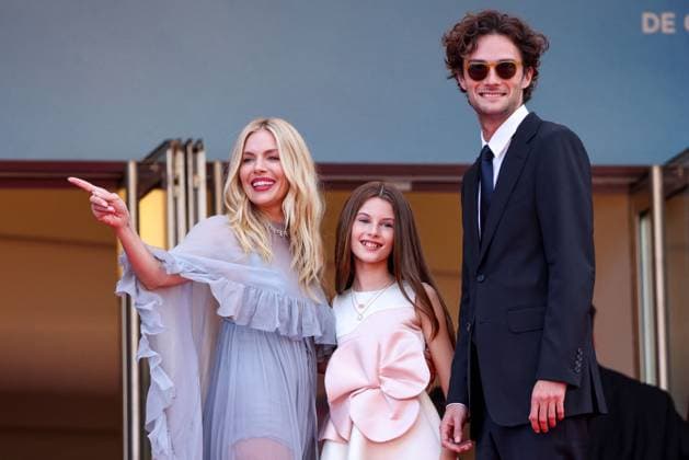 Cannes - Horizon: An American Saga Screening Sienna Miller, Marlowe Sturridge and Oli Green attend the Horizon: An American Saga Red Carpet at the 77th annual Cannes Film Festival at Palais des Festivals on May 19, 2024 in Cannes, France. Photo by Shootpix ABACAPRESS.COM Cannes France  Copyright: xShootpix ABACAx