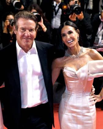 Cannes, 77th Cannes Film Festival 2024, Red carpet film The Substance In the photo: Dennis Quaid, Demi Moore  Copyright: xSimonexComix xipa-agency.netx xPoolxPhotoxEventsx03x IPA_Agency_IPA46279312