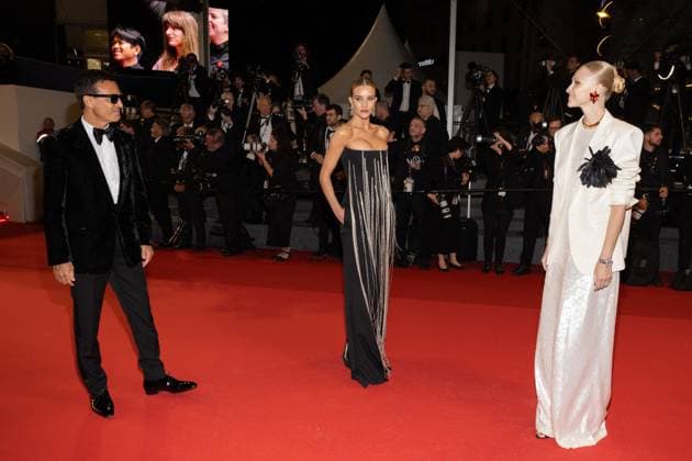 M MontÃ e des marches du film Â The Substance Â lors du 77eme Festival International du Film de Cannes Omar Harfouch and his wife Yulia Dressed in Saint Laurent , Rosie Huntington Whiteley MontÃ e des marches du film Â The Substance Â lors du 77eme Festival International du Film de Cannes, au Palais des Festivals Ã Cannes On may 19th 2024 Jacovides Moreau Bestimage Red carpet of the movie Â The Substance Â during the 77th Cannes International Film Festival at the Palais des Festivals in Cannes, France On may 19th 2024 Cannes France  Copyright: xJACOVIDES-MOREAUx xBESTIMAGExJACOVIDES-MOREAUx xBESTIMAGEx