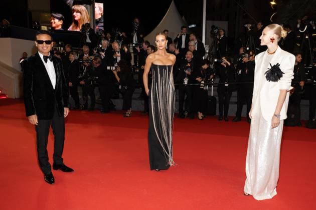 M MontÃ e des marches du film Â The Substance Â lors du 77eme Festival International du Film de Cannes Omar Harfouch and his wife Yulia Dressed in Saint Laurent , Rosie Huntington Whiteley MontÃ e des marches du film Â The Substance Â lors du 77eme Festival International du Film de Cannes, au Palais des Festivals Ã Cannes On may 19th 2024 Jacovides Moreau Bestimage Red carpet of the movie Â The Substance Â during the 77th Cannes International Film Festival at the Palais des Festivals in Cannes, France On may 19th 2024 Cannes France  Copyright: xJACOVIDES-MOREAUx xBESTIMAGExJACOVIDES-MOREAUx xBESTIMAGEx