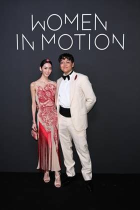 Cannes, 77th Cannes Film Festival 2024, 2024 Kering, Women in motion Awards and Cannes Film Festival Presidential Dinner. in the photo Heera Yoo, Aaron Cohu  Copyright: xSimonexComix xipa-agency.netx xPoolxPhotoxEventsx03x IPA_Agency_IPA46283165