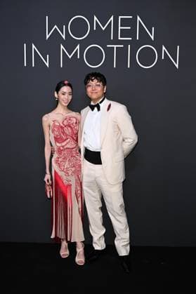 Cannes, 77th Cannes Film Festival 2024, 2024 Kering, Women in motion Awards and Cannes Film Festival Presidential Dinner. in the photo Heera Yoo, Aaron Cohu  Copyright: xSimonexComix xipa-agency.netx xPoolxPhotoxEventsx03x IPA_Agency_IPA46283166