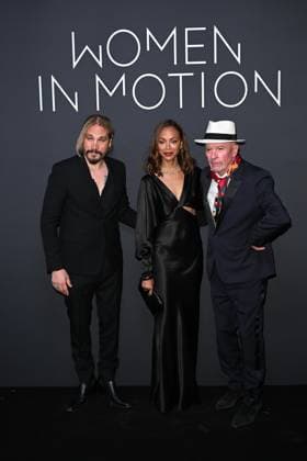 Cannes, 77th Cannes Film Festival 2024, 2024 Kering, Women in motion Awards and Cannes Film Festival Presidential Dinner. in the photo Marco Perego, Zoe Saldana, Jaques Audiard  Copyright: xSimonexComix xipa-agency.netx xPoolxPhotoxEventsx03x IPA_Agency_IPA46283287