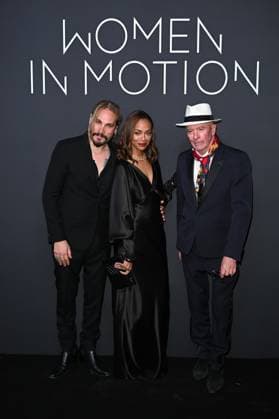 Cannes, 77th Cannes Film Festival 2024, 2024 Kering, Women in motion Awards and Cannes Film Festival Presidential Dinner. in the photo Marco Perego, Zoe Saldana, Jaques Audiard  Copyright: xSimonexComix xipa-agency.netx xPoolxPhotoxEventsx03x IPA_Agency_IPA46283290