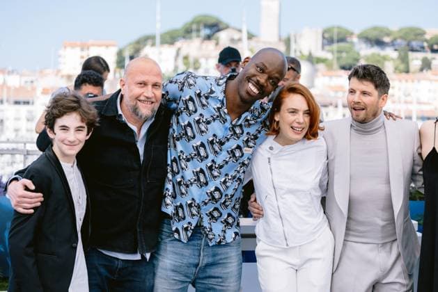 77eme Festival International du Film de Cannes Photocall du film Le Proces du Chien 77th International cannes Film Festival Photocall with Le Proces du Chien 305199 2024 05 19 Alpes Maritimes Cannes France Dosch, Laetitia Deladonchamps, Pierre Zadi, Jean Pascal Damiens, Francois  Copyright: xTerencexBaelenx STAR_305199_005