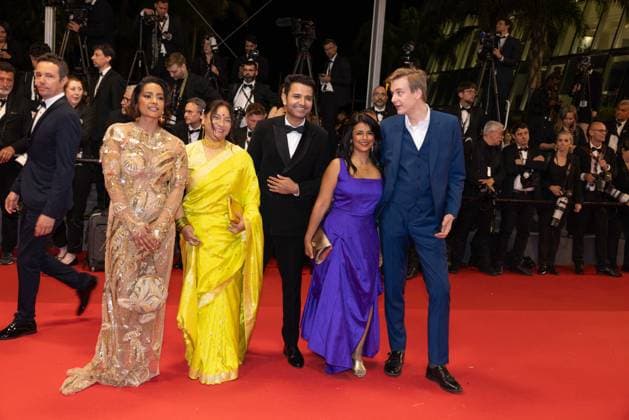 Cannes The Substance DB Shahana Goswami attends the The Substance Red Carpet at the 77th annual Cannes Film Festival at Palais des Festivals on May 19, 2024 in Cannes, France. Photo by Davids Boyer ABACAPRESS.COM Cannes France  Copyright: xBoyerxDavid ABACAx