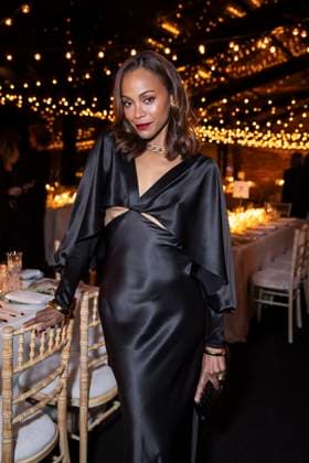 B PersonnalitÃ s aun diner Women in Motion par le groupe Kering, Place de la Castre, lors du 77eme Festival International du Film de Cannes Zoe Saldana PersonnalitÃ s au diner Women in Motion par le groupe Kering, Place de la Castre, lors du 77eme Festival International du Film de Cannes Le 19 mai 2024 Olivier Borde Bestimage 2024 Kering Women In Motion Awards and Cannes Film Festival Presidential Dinner at the 77th annual Cannes Film Festival at the Place de la Castre On May 19, 2024 Cannes France  Copyright: xOLIVIERxBORDEx xBESTIMAGExOLIVIERxBORDEx xBESTIMAGEx