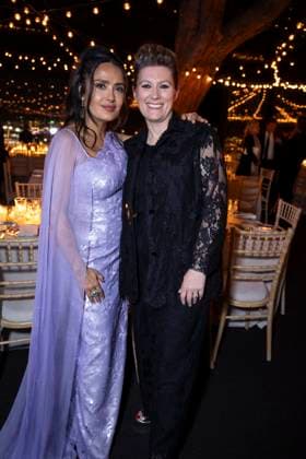 B PersonnalitÃ s aun diner Women in Motion par le groupe Kering, Place de la Castre, lors du 77eme Festival International du Film de Cannes Salma Hayek, Marie Claire Daveu PersonnalitÃ s au diner Women in Motion par le groupe Kering, Place de la Castre, lors du 77eme Festival International du Film de Cannes Le 19 mai 2024 Olivier Borde Bestimage 2024 Kering Women In Motion Awards and Cannes Film Festival Presidential Dinner at the 77th annual Cannes Film Festival at the Place de la Castre On May 19, 2024 Cannes France  Copyright: xOLIVIERxBORDEx xBESTIMAGExOLIVIERxBORDEx xBESTIMAGEx