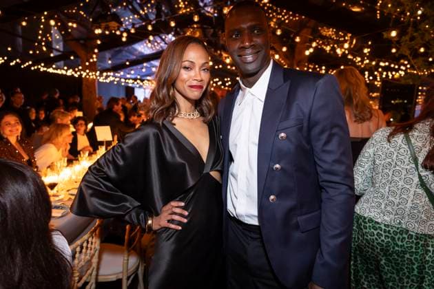 B PersonnalitÃ s aun diner Women in Motion par le groupe Kering, Place de la Castre, lors du 77eme Festival International du Film de Cannes Zoe Saldana, Omar Sy PersonnalitÃ s au diner Women in Motion par le groupe Kering, Place de la Castre, lors du 77eme Festival International du Film de Cannes Le 19 mai 2024 Olivier Borde Bestimage 2024 Kering Women In Motion Awards and Cannes Film Festival Presidential Dinner at the 77th annual Cannes Film Festival at the Place de la Castre On May 19, 2024 Cannes France  Copyright: xOLIVIERxBORDEx xBESTIMAGExOLIVIERxBORDEx xBESTIMAGEx