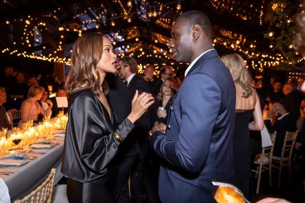 B PersonnalitÃ s aun diner Women in Motion par le groupe Kering, Place de la Castre, lors du 77eme Festival International du Film de Cannes Zoe Saldana, Omar Sy PersonnalitÃ s au diner Women in Motion par le groupe Kering, Place de la Castre, lors du 77eme Festival International du Film de Cannes Le 19 mai 2024 Olivier Borde Bestimage 2024 Kering Women In Motion Awards and Cannes Film Festival Presidential Dinner at the 77th annual Cannes Film Festival at the Place de la Castre On May 19, 2024 Cannes France  Copyright: xOLIVIERxBORDEx xBESTIMAGExOLIVIERxBORDEx xBESTIMAGEx