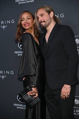 Cannes 2024 Kering Women In Motion Zoe Saldana, Marco Perego attending the Kering Women In Motion Awards party ahead of the 77th Cannes Film Festival in Cannes, France on May 19, 2024. Photo by Julien Reynaud APS-Medias ABACAPRESS.COM Cannes France  Copyright: xReynaudxJulien APS-Medias ABACAx