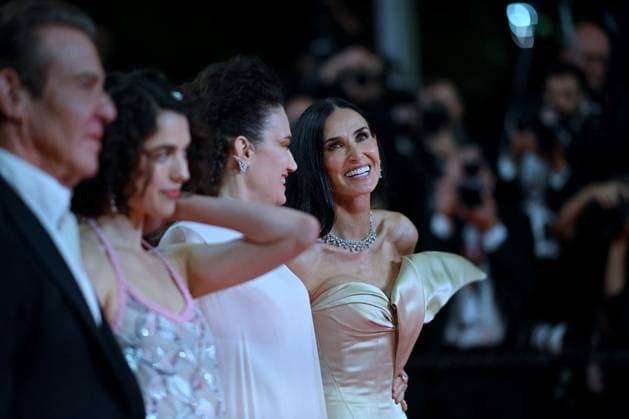 Cannes - The Substance Red Carpet Demi Moore attends the The Substance Red Carpet at the 77th annual Cannes Film Festival at Palais des Festivals on May 19, 2024 in Cannes, France. Photo by Franck Castel ABACAPRESS.COM Cannes France  Copyright: xCastelxFranck ABACAx