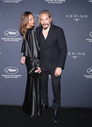 May 19, 2024, Cannes, France: Zoe Saldana and Marco Perego attend the 2024 Kering Women In Motion Awards and Cannes Film Festival Presidential Dinner at the 77th annual Cannes Film Festival at the Place de la Castre on May 19, 2024 in Cannes, France. Cannes France - ZUMAs181 20240519_zea_s181_154 Copyright: xDGPx