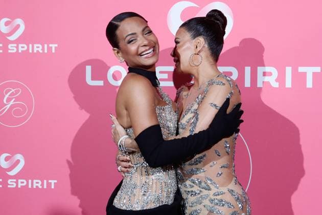 Global Gift Gala Evening at La MÃ me beach during the 77th Cannes International Film Festival Christina Milian and Eva Longoria, victims of an outfit incident, get hung up for a few seconds because of their dresses Global Gift Gala Evening at La MÃ me beach during the 77th Cannes International Film Festival on May 19, 2024 Christophe Clovis Bestimage Global Gift Gala Evening at La MÃ me beach during the 77th Cannes International Film Festival on May 19, 2024 Cannes France  Copyright: xChristophexClovisx xBestimagexChristophexClovisx xBestimagex