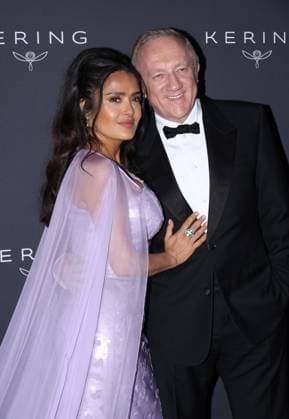 May 19, 2024, Cannes, France: Salma Hayek, FranoÂßois-Henri Pinault attend the 2024 Kering Women In Motion Awards and Cannes Film Festival Presidential Dinner at the 77th annual Cannes Film Festival at the Place de la Castre on May 19, 2024 in Cannes, France. Cannes France - ZUMAs181 20240519_zea_s181_099 Copyright: xDGPx