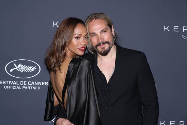 May 19, 2024, Cannes, France: Zoe Saldana and Marco Perego attend the 2024 Kering Women In Motion Awards and Cannes Film Festival Presidential Dinner at the 77th annual Cannes Film Festival at the Place de la Castre on May 19, 2024 in Cannes, France. Cannes France - ZUMAs181 20240519_zea_s181_152 Copyright: xDGPx