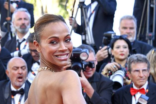 Zoe Saldana at the Emilia Perez movie premiere on 18 05 2024 in Cannes Cannes Film Festival 2024 Emilia Perez movie premiere