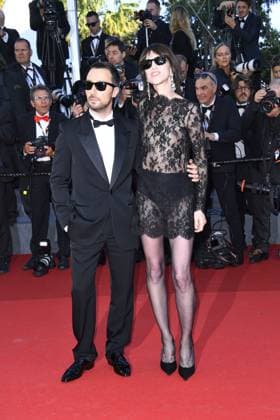 Anthony Vaccarello and Charlotte Gainsbourg at the Emilia Perez film premiere on 18 05 2024 in Cannes Cannes Film Festival 2024 Emilia Perez film premiere