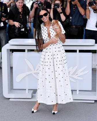 Cannes, France: Cannes, 77th Cannes Film Festival 2024 Photocall film Ã¢â‚¬oeThe substanceÃ¢â‚¬Â In the photo: Demi Moore Cannes France  - ZUMAp169 20240520_zea_p169_332 Copyright: xAlbertoxTerenghix
