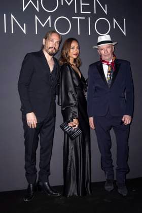 Photocall of the Women in Motion dinner by the Kering group, Place de la Castre, at the 77th annual Cannes Film Festival Marco Perego and his wife Zoe Saldana and Jacques Audiard Photocall of the Women in Motion dinner by the Kering group, Place de la Castre, at the 77th Cannes International Film Festival on May 19, 2024 Olivier Borde Bestimage Photocall 2024 Kering Women In Motion Awards and Cannes Film Festival Presidential Dinner at the 77th annual Cannes Film Festival at the Place de la Castre on May 19, 2024 in Cannes, France Cannes France  Copyright: xOLIVIERxBORDEx xBESTIMAGExOLIVIERxBORDEx xBESTIMAGEx