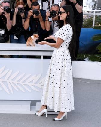 Cannes, France: Cannes, 77th Cannes Film Festival 2024 Photocall film Ã¢â‚¬oeThe substanceÃ¢â‚¬Â In the photo: Demi Moore Cannes France  - ZUMAp169 20240520_zea_p169_336 Copyright: xAlbertoxTerenghix