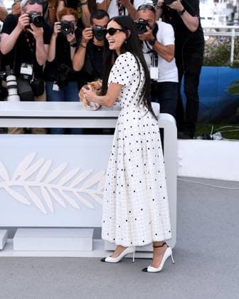 Cannes, France: Cannes, 77th Cannes Film Festival 2024 Photocall film Ã¢â‚¬oeThe substanceÃ¢â‚¬Â In the photo: Demi Moore Cannes France  - ZUMAp169 20240520_zea_p169_337 Copyright: xAlbertoxTerenghix