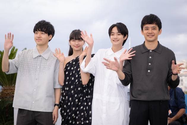 Cannes - My Sunshine Photocall Sosuke Ikematsu, Keitatsu Koshiyama, Kiara Nakanishi and Hiroshi Okuyama attend the My Sunshine Photocall at the 77th annual Cannes Film Festival at Palais des Festivals on May 20, 2024 in Cannes, France. Photo by Shootpix ABACAPRESS.COM Cannes France  Copyright: xShootpix ABACAx