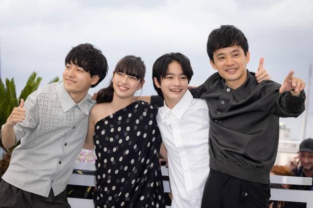 Cannes - My Sunshine Photocall Sosuke Ikematsu, Keitatsu Koshiyama, Kiara Nakanishi and Hiroshi Okuyama attend the My Sunshine Photocall at the 77th annual Cannes Film Festival at Palais des Festivals on May 20, 2024 in Cannes, France. Photo by Shootpix ABACAPRESS.COM Cannes France  Copyright: xShootpix ABACAx