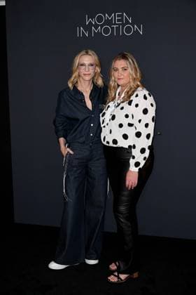 Cannes, 77th Cannes Film Festival 2024, Kering, Women in motion talk with Cate Blanchett, Coco Francini and Stacy L. Smith. in the photo Cate Blanchett, Coco Francini  Copyright: xSimonexComix xipa-agency.netx xPoolxPhotoxEventsx03x IPA_Agency_IPA46300050