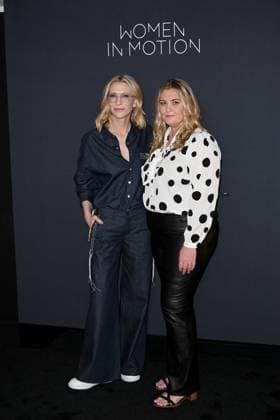 Cannes, 77th Cannes Film Festival 2024, Kering, Women in motion talk with Cate Blanchett, Coco Francini and Stacy L. Smith. Cannes, 77th Cannes Film Festival 2024, Kering, Women in motion talk with Cate Blanchett, Coco Francini and Stacy L. Smith. in the photo Cate Blanchett, Coco Francini Cannes France  Copyright: xIPA ABACAx