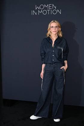 Cannes, 77th Cannes Film Festival 2024, Kering, Women in motion talk with Cate Blanchett, Coco Francini and Stacy L. Smith. Cannes, 77th Cannes Film Festival 2024, Kering, Women in motion talk with Cate Blanchett, Coco Francini and Stacy L. Smith. in the photo Cate Blanchett Cannes France  Copyright: xIPA ABACAx