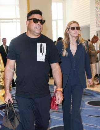 Cannes - Ronaldo And Celina Locks At The Martinez Ronaldo Nazario, Celina Locks are spotted at Martinez Hotel during 77th Cannes Film Festival. France, Cannes on May 20, 2024. Photo by Marco Piovanotto ABACAPRESS.COM Cannes France  Copyright: xPiovanottoxMarco ABACAx