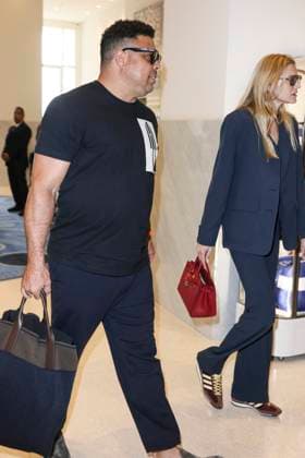 Cannes - Ronaldo And Celina Locks At The Martinez Ronaldo Nazario, Celina Locks are spotted at Martinez Hotel during 77th Cannes Film Festival. France, Cannes on May 20, 2024. Photo by Marco Piovanotto ABACAPRESS.COM Cannes France  Copyright: xPiovanottoxMarco ABACAx