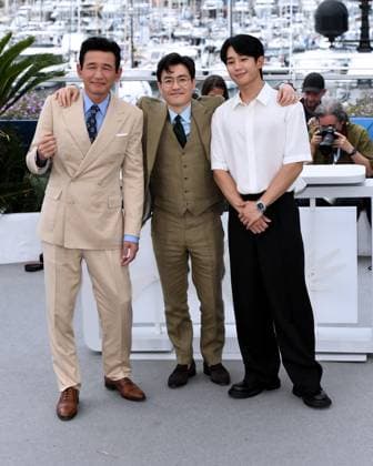 77th Cannes Film Festival 2024, Photocall film Veteran 2 (I, The Executioner) Cannes, 77th Cannes Film Festival 2024 Photocall film Veteran 2 (I, The Executioner) In the photo: Jung Hae-in, Ryoo Seung-wan, Hwang Jeong-min Cannes France  Copyright: xIPA ABACAx