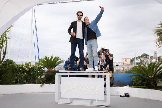 Cannes - En Fanfare Photocall Pierre Lottin and Benjamin Lavernhe attend the En Fanfare (The Marching Band) photocall at the 77th annual Cannes Film Festival at Palais des Festivals on May 20, 2024 in Cannes, France. Photo by Shootpix ABACAPRESS.COM Cannes France  Copyright: xShootpix ABACAx