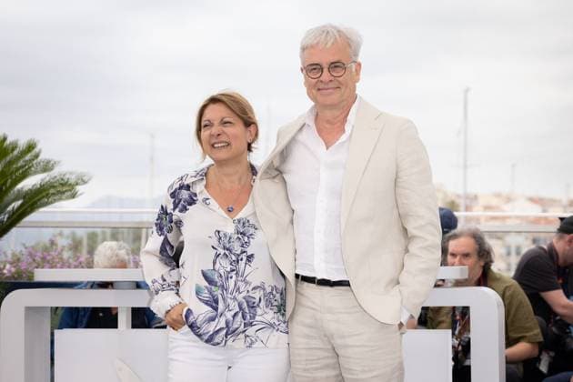 Cannes - En Fanfare Photocall Irene Muscari and Emmanuel Courcol attend the En Fanfare (The Marching Band) photocall at the 77th annual Cannes Film Festival at Palais des Festivals on May 20, 2024 in Cannes, France. Photo by Shootpix ABACAPRESS.COM Cannes France  Copyright: xShootpix ABACAx
