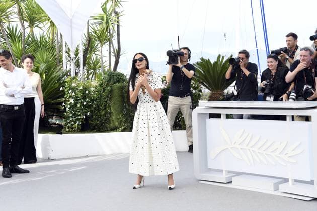 Demi Moore at the Photocall THE SUBSTANCE at the 77 th Cannes Film Festival 20 05 2024