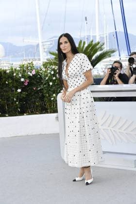 Demi Moore at the Photocall THE SUBSTANCE at the 77 th Cannes Film Festival 20 05 2024