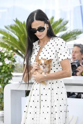 Demi Moore at the Photocall THE SUBSTANCE at the 77 th Cannes Film Festival 20 05 2024