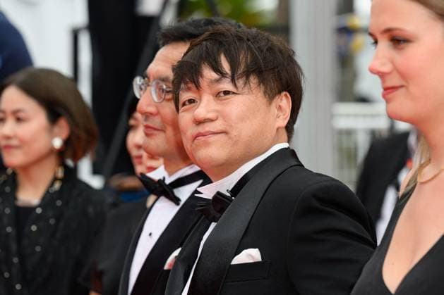 Cannes Palme D Or Winner Studio Ghibli Red Carpet NG Goro Miyazaki and Kenichi Yoda attending the ?Palme D Or Winner Studio Ghibli? Screening and Red Carpet at Palais Des Festivals in Cannes, France on May 20 2024 as part of the 77th Cannes Film Festival. Photo by Nicolas Genin ABACAPRESS.COM Cannes France  Copyright: xGeninxNicolas ABACAx