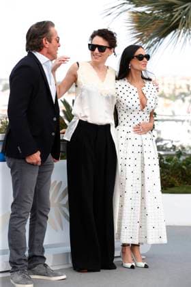The Substance photocall in Cannes CANNES, FRANCE - MAY 20: Dennis Quaid, Coralie Fargeat and Demi Moore at the The Substance photocall at the 77th annual Cannes Film Festival at Palais des Festivals on May 20, 2024 in Cannes, France. CAP GOL GOL Cannes Provence-Alpes-CÃ te d Azur France Copyright: xRickxGold CapitalxPicturesx