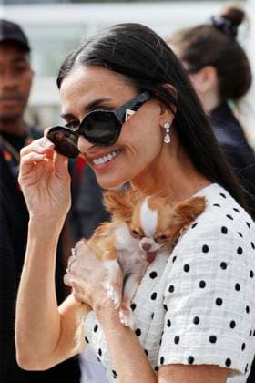 The Substance photocall in Cannes CANNES, FRANCE - MAY 20: Demi Moore at the The Substance photocall at the 77th annual Cannes Film Festival at Palais des Festivals on May 20, 2024 in Cannes, France. CAP GOL GOL Cannes Provence-Alpes-CÃ te d Azur France Copyright: xRickxGold CapitalxPicturesx