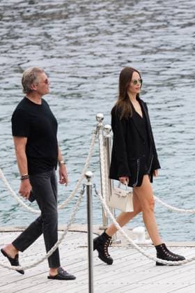 Natasha Poly At Eden Roc - Antibes Natasha Poly and Peter Bakker seen at the Cap Eden Roc hotel in Antibes, France, on May 20, 2024, during the Cannes Film Festival. Photo by ABACAPRESS.COM Antibes France  Copyright: xABACAx