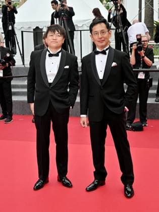 Cannes, 77th Cannes Film Festival 2024, Sixth evening - red carpet Palma d Or Studio Ghibli - In the photo: Goro Miyazaki and Kenichi Yoda  Copyright: xManuelexMangiarottix xipa-agencyx xPoolxPhotoxEventsx03x IPA_Agency_IPA46310378