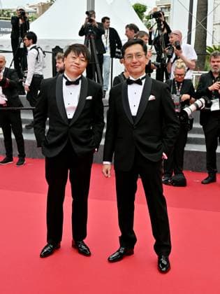 Cannes, France: Cannes, 77th Cannes Film Festival 2024, Sixth evening - red carpet Palma d Or Studio Ghibli - In the photo: Goro Miyazaki and Kenichi Yoda Cannes France  - ZUMAp169 20240520_zea_p169_640 Copyright: xManuelexMangiarottix