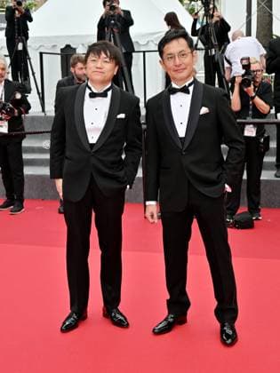 Cannes, France: Cannes, 77th Cannes Film Festival 2024, Sixth evening - red carpet Palma d Or Studio Ghibli - In the photo: Goro Miyazaki and Kenichi Yoda Cannes France  - ZUMAp169 20240520_zea_p169_642 Copyright: xManuelexMangiarottix