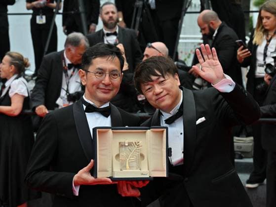 Cannes, 77th Cannes Film Festival 2024, Seventh evening - red carpet Palma d Or Studio Ghibli Cannes, 77th Cannes Film Festival 2024, Seventh evening - red carpet Palma d Or Studio Ghibli - In the photo: Goro Miyazaki and Kenichi Yoda Cannes France  Copyright: xIPA ABACAx