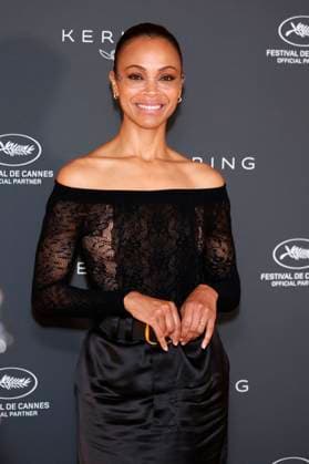 Zoe Saldana at the Kering Women in Motion Talk at the Festival de Cannes 2024 77 Cannes International Film Festival at the Majestic Hotel Cannes, 20 05 2024 Foto:xD.xBedrosianx xFuturexImagex saldana_4507